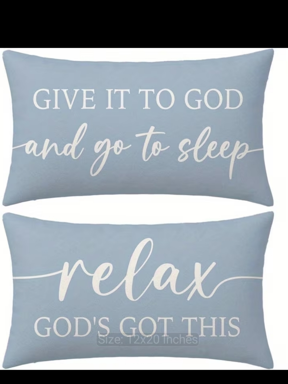 2-Piece Inspirational Pillow Cases (NO INSERTS) - Picture 2 of 6